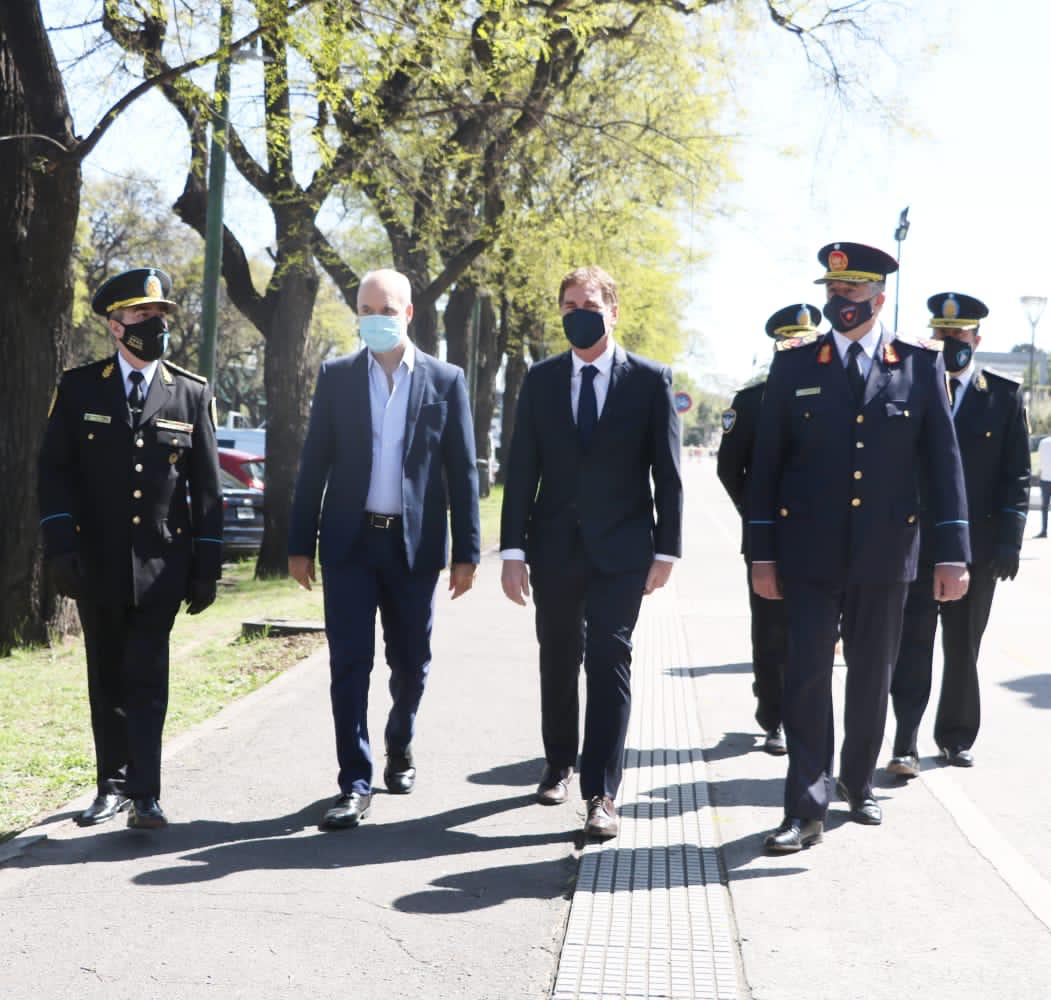 Rodríguez Larreta y Santilli homenajearon a los Policías y Bomberos de la Ciudad caídos en cumplimiento del deber
