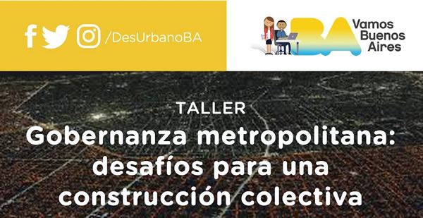 Gobernanza Metropolitana, tema del 5º taller de actualización del PUA