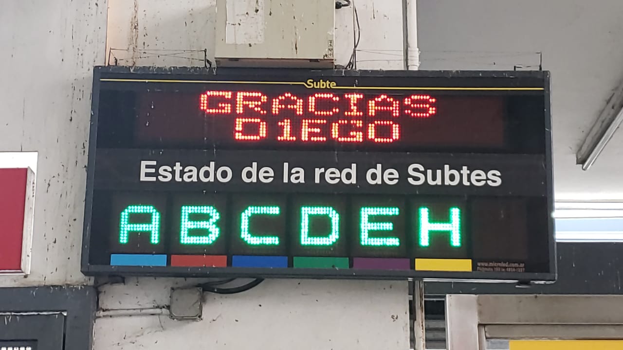 Un sentido homenaje: "Gracias, Diego"