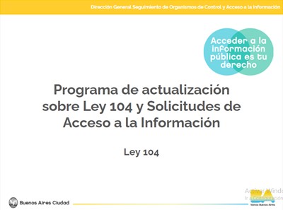 Seguimos capacitando para garantizar el derecho de acceso a la información