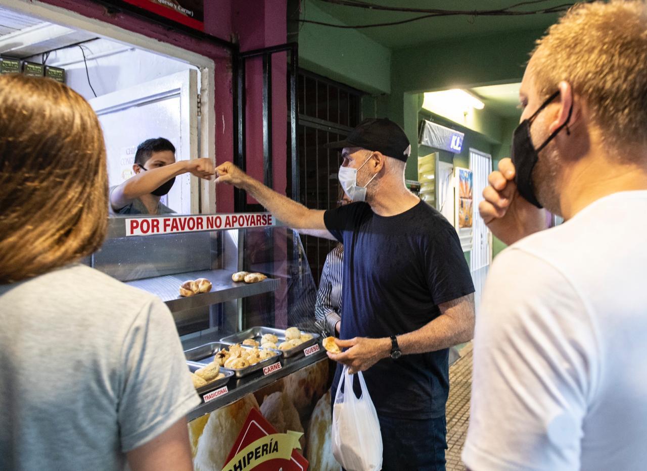 Rodríguez Larreta visitó a emprendedores del Barrio 31