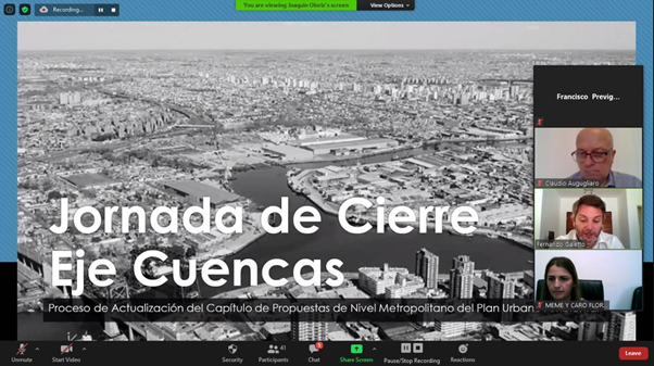 Expusimos en el cierre del Eje Cuencas del Proceso de Actualización del Plan Urbano Ambiental (PUA)