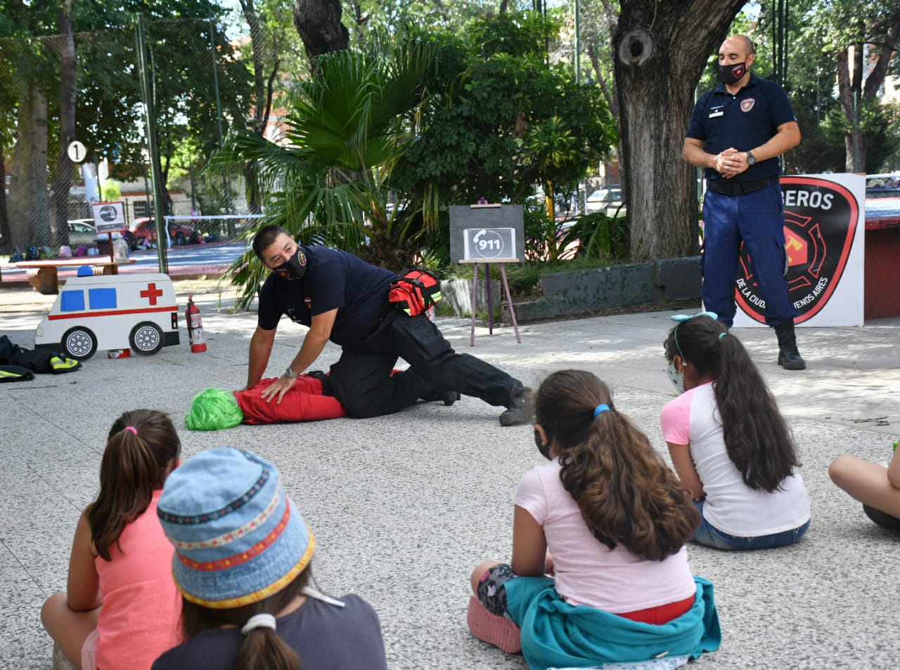Jornadas de Capacitación de Bomberos de la Ciudad en Colonias de Verano