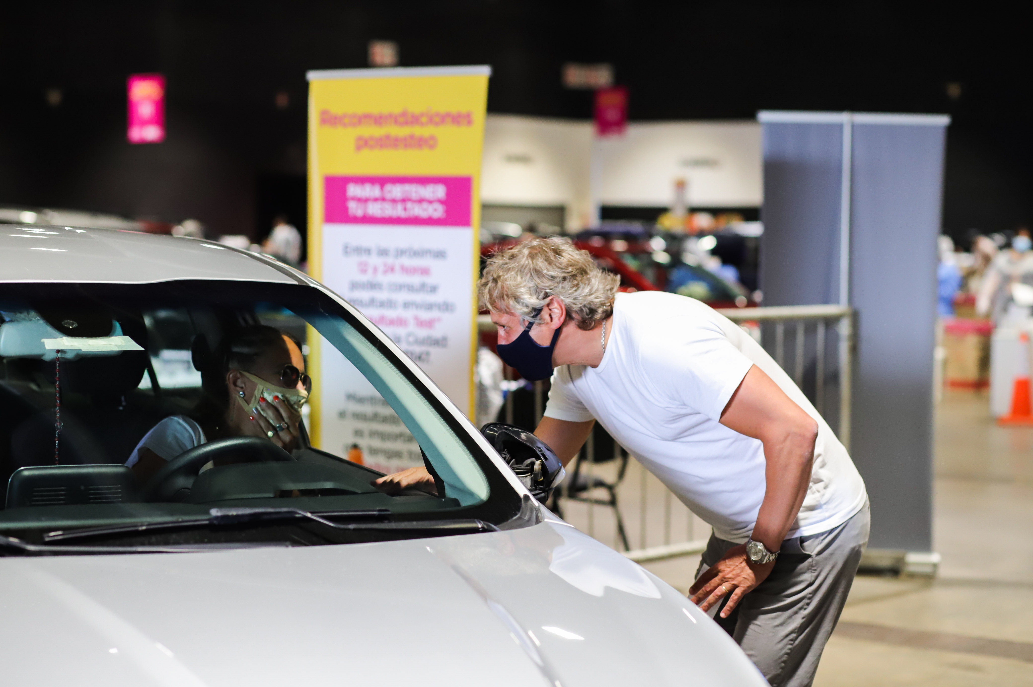 Felipe Miguel recorrió el Centro de Testeo de La Rural