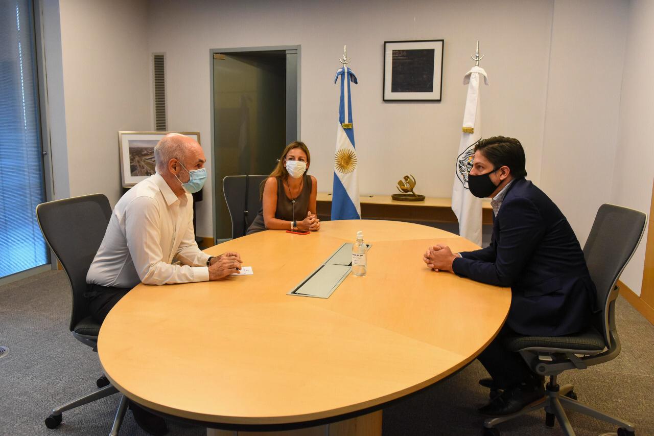 Reunión entre Horacio Rodríguez Larreta y Nicolás Trotta por la vuelta a las clases presenciales