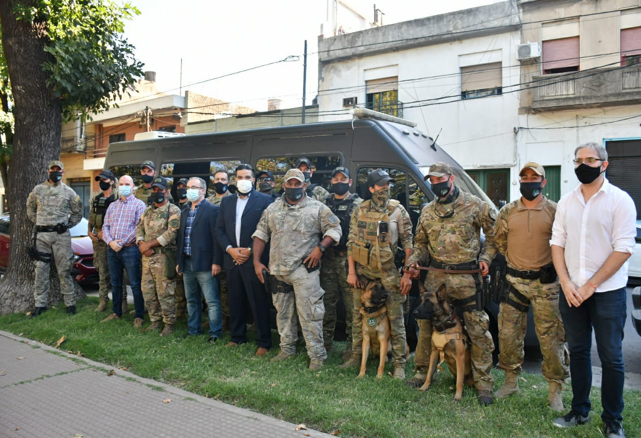 La Sección K9 de la Policía de la Ciudad realizó una capacitación para la Policía de Mendoza