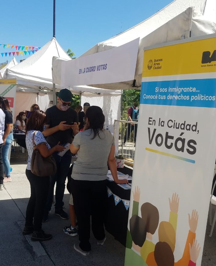 Día Internacional de la Mujer: Puesto de información y consulta sobre los Derechos Políticos de la población migrante