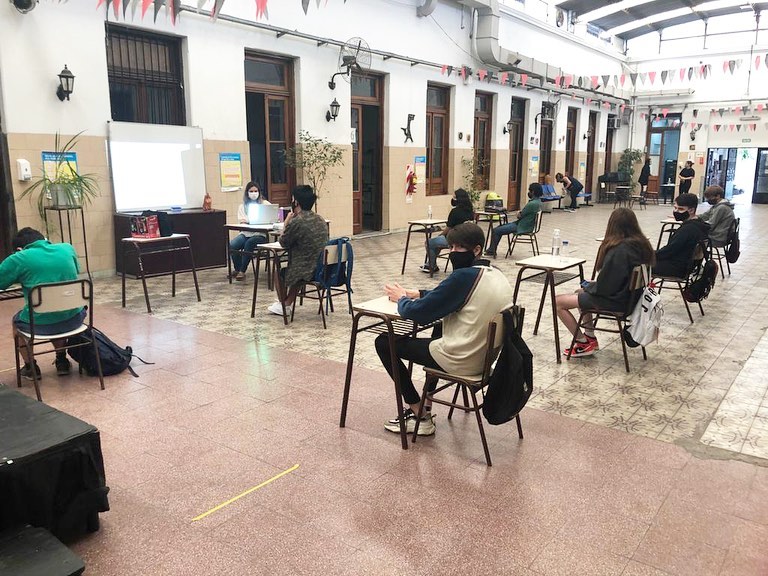 Iniciaron las actividades presenciales los y las estudiantes de Nivel Superior