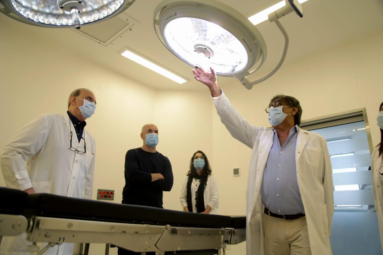 Rodríguez Larreta recorrió el Centro Quirúrgico del Hospital Ramos Mejía