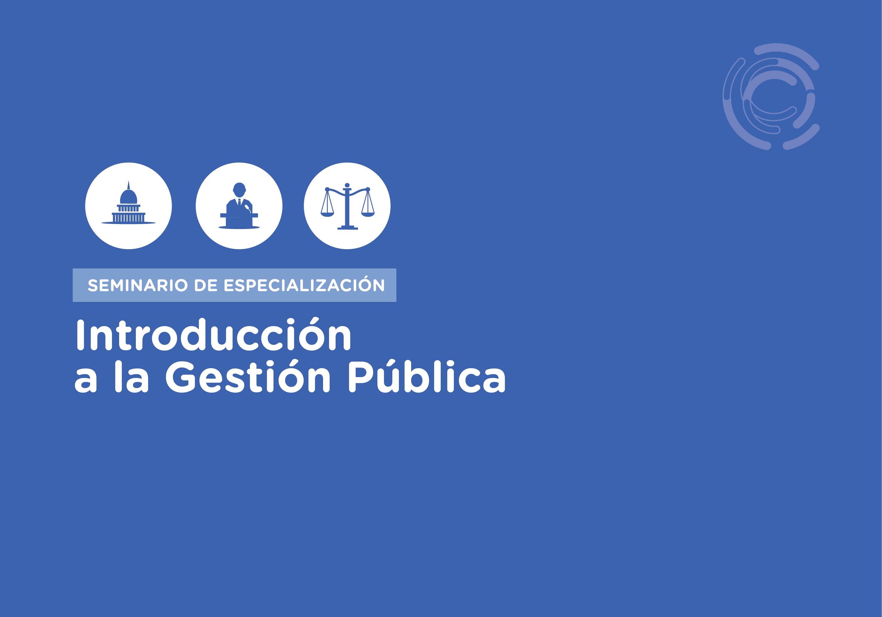 ¡Nuevo curso!  Introducción a la Gestión Pública