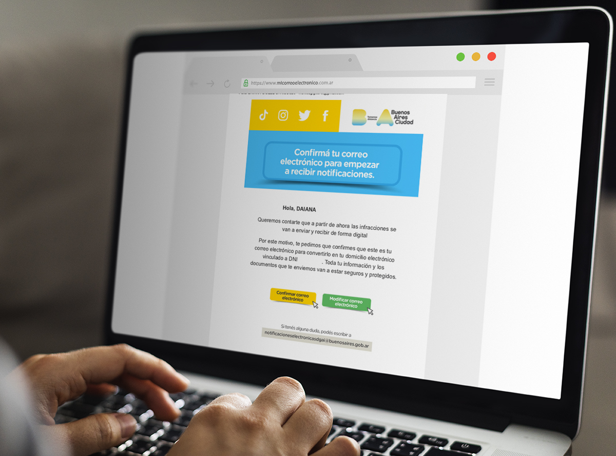 La Ciudad comenzó a usar la notificación electrónica de infracciones y resoluciones