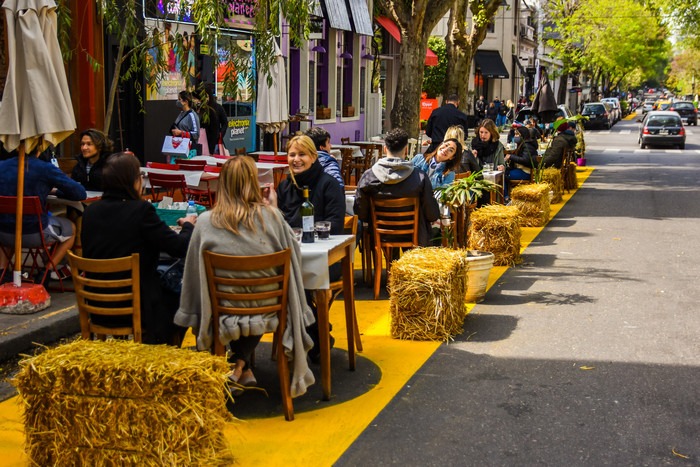 Áreas peatonales, para disfrutar con distanciamiento al aire libre