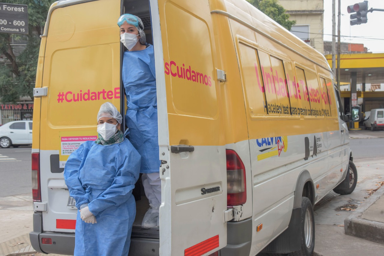 La Ciudad puso en marcha su Unidad de Testeo móvil para recorrer los barrios populares