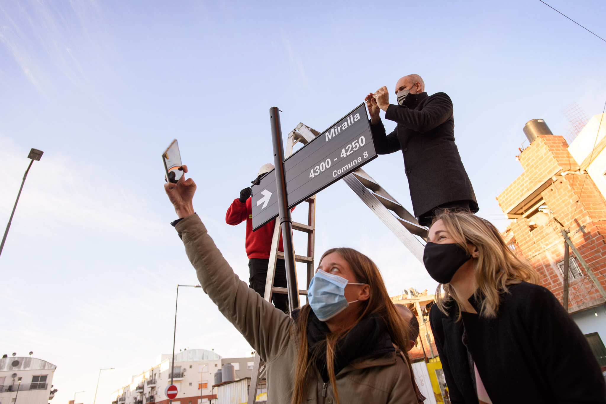 Rodríguez Larreta en el Barrio Papa Francisco: se colocaron los primeros nomencladores de calles