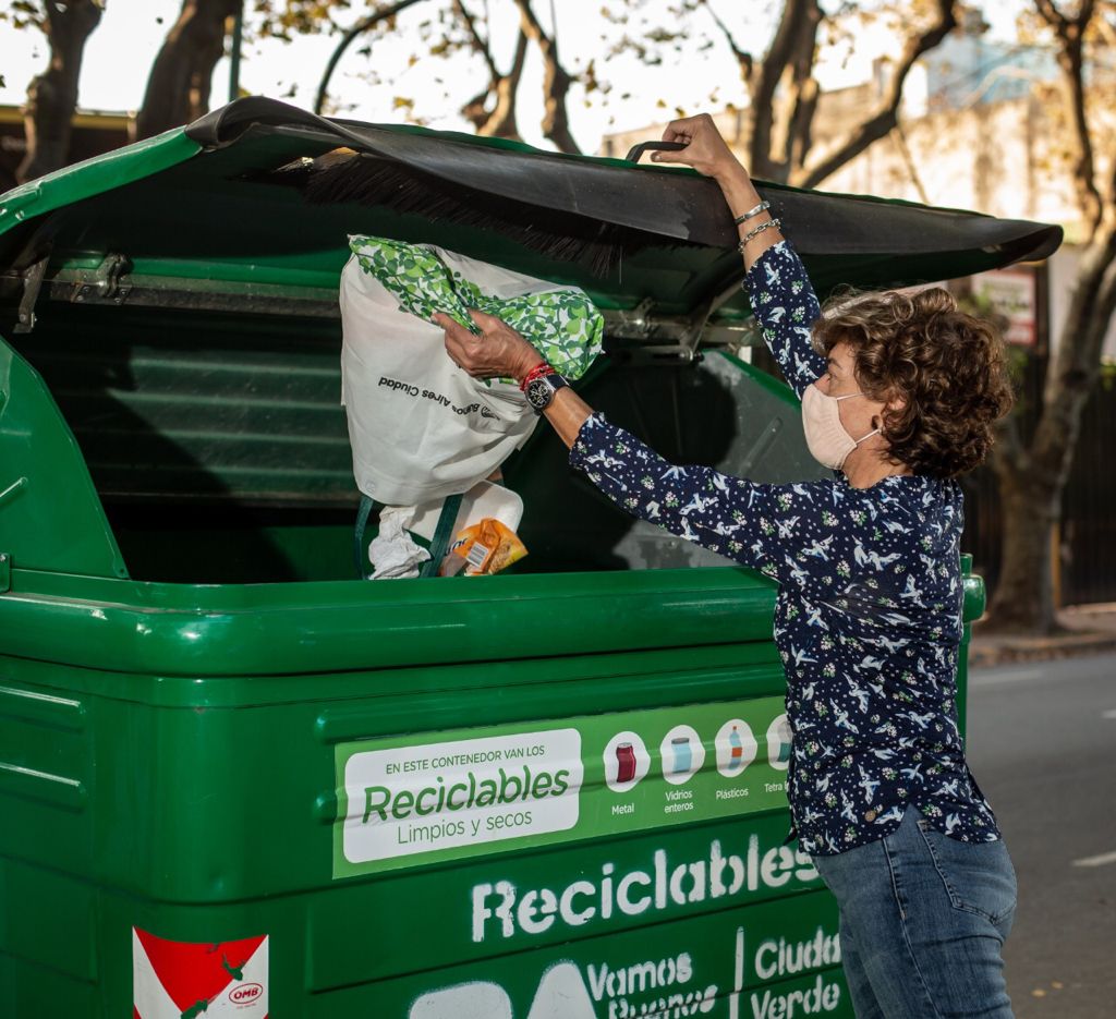 Los porteños ya tienen contenedores verdes a menos de 150 metros de sus casas