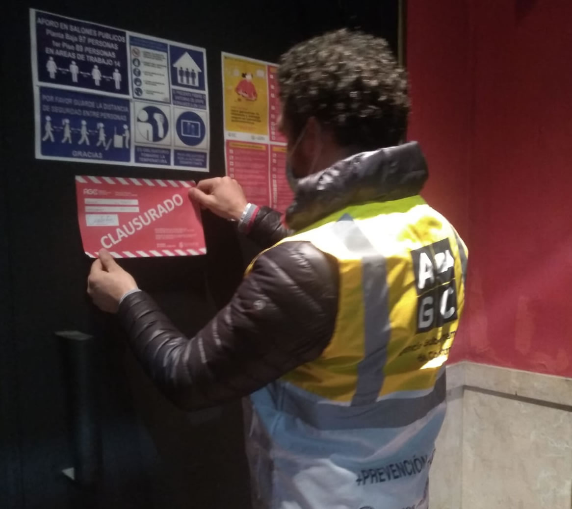 Clausuras por no cumplir los Protocolos Covid