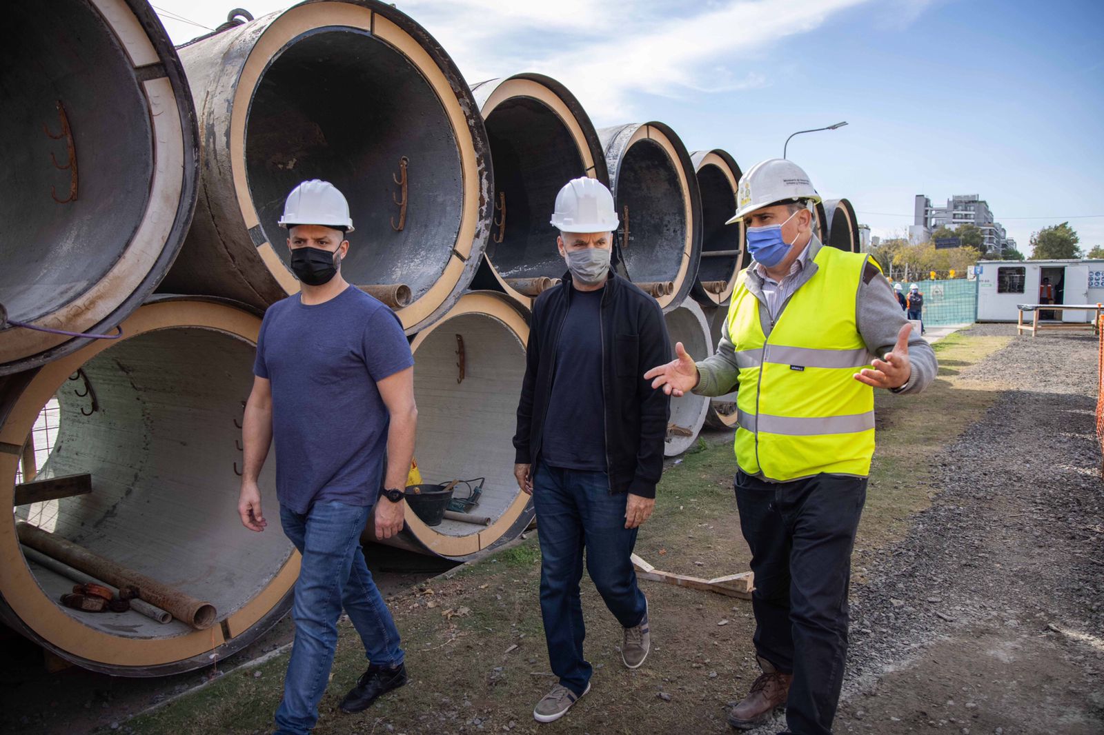 Rodríguez Larreta supervisó la obra del Arroyo Cildañez, Ramal Cruz