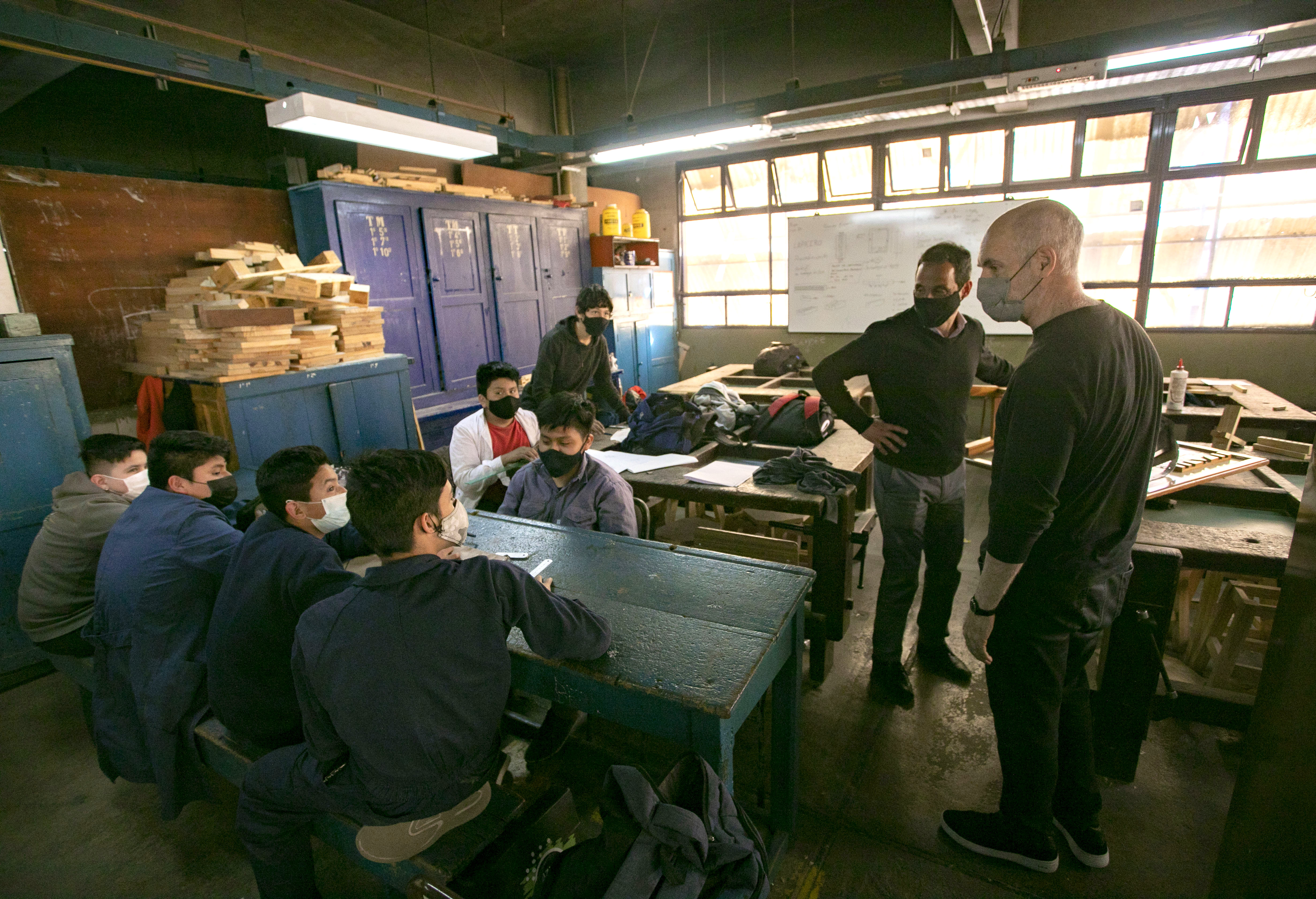 Rodríguez Larreta visitó la Escuela Técnica Nº 25
