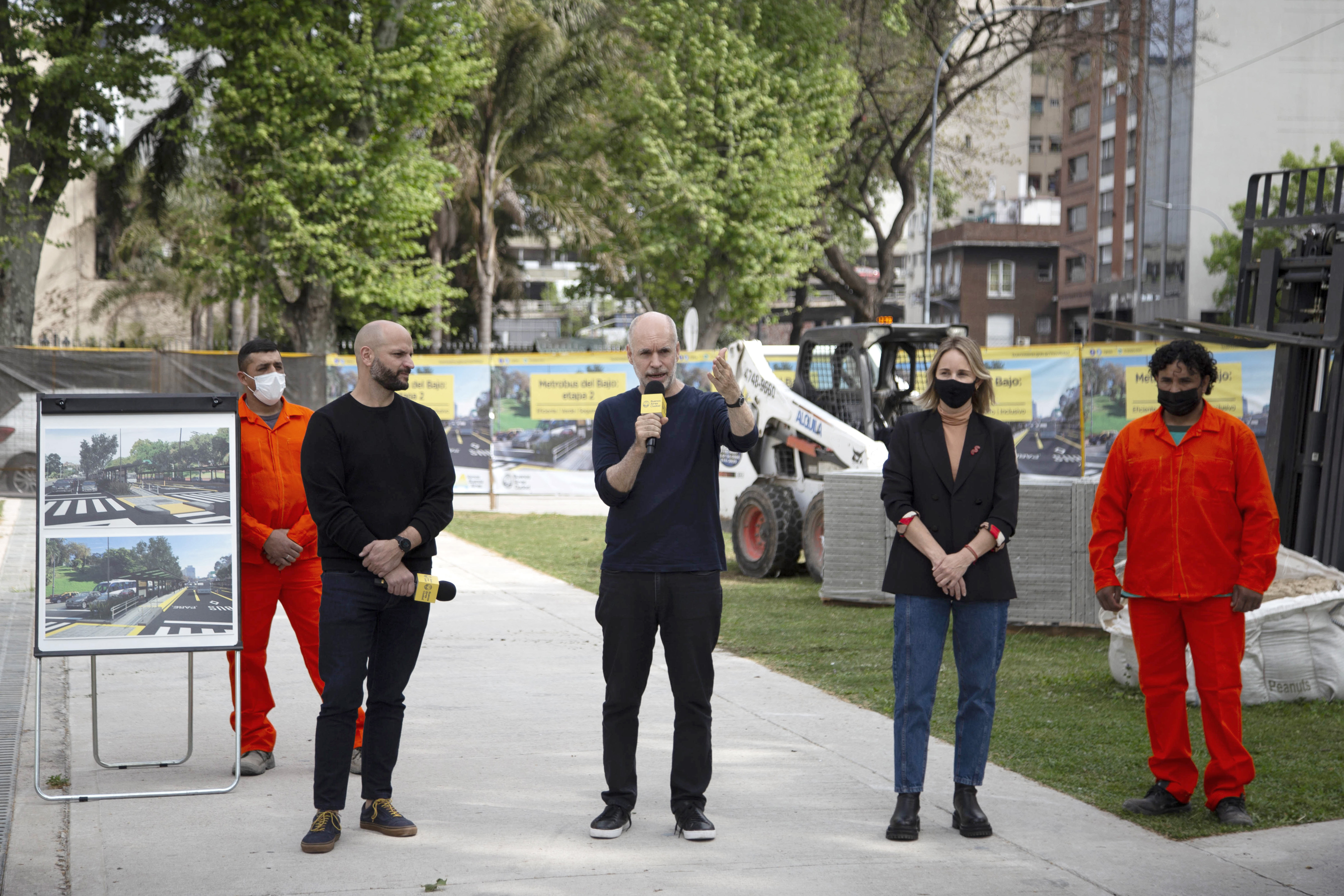 Rodríguez Larreta anunció la etapa 2 de las obras del Metrobus del Bajo: “Nosotros priorizamos siempre el transporte público”