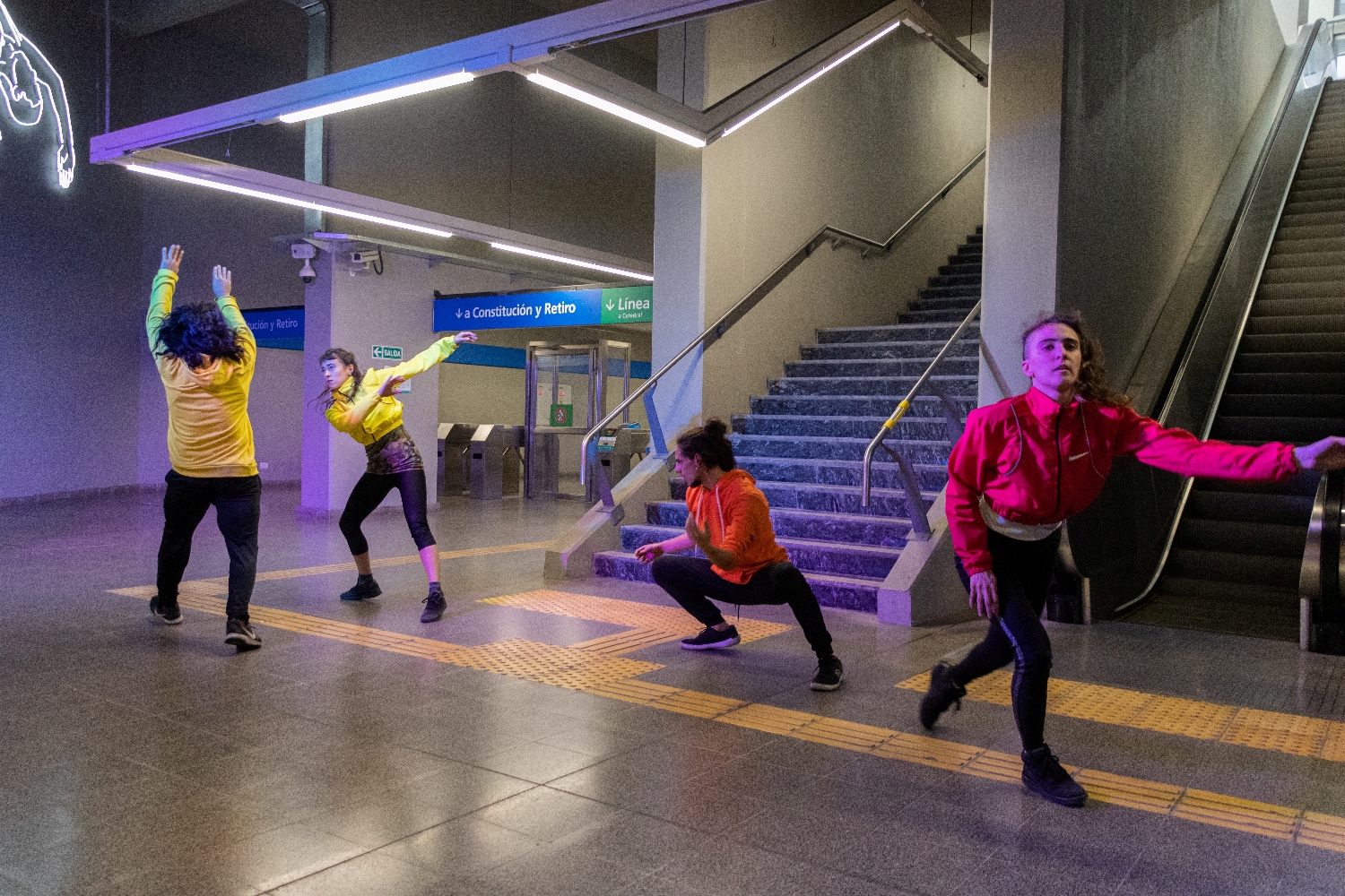 La previa del Festival Ciudanza se vivió en el subte