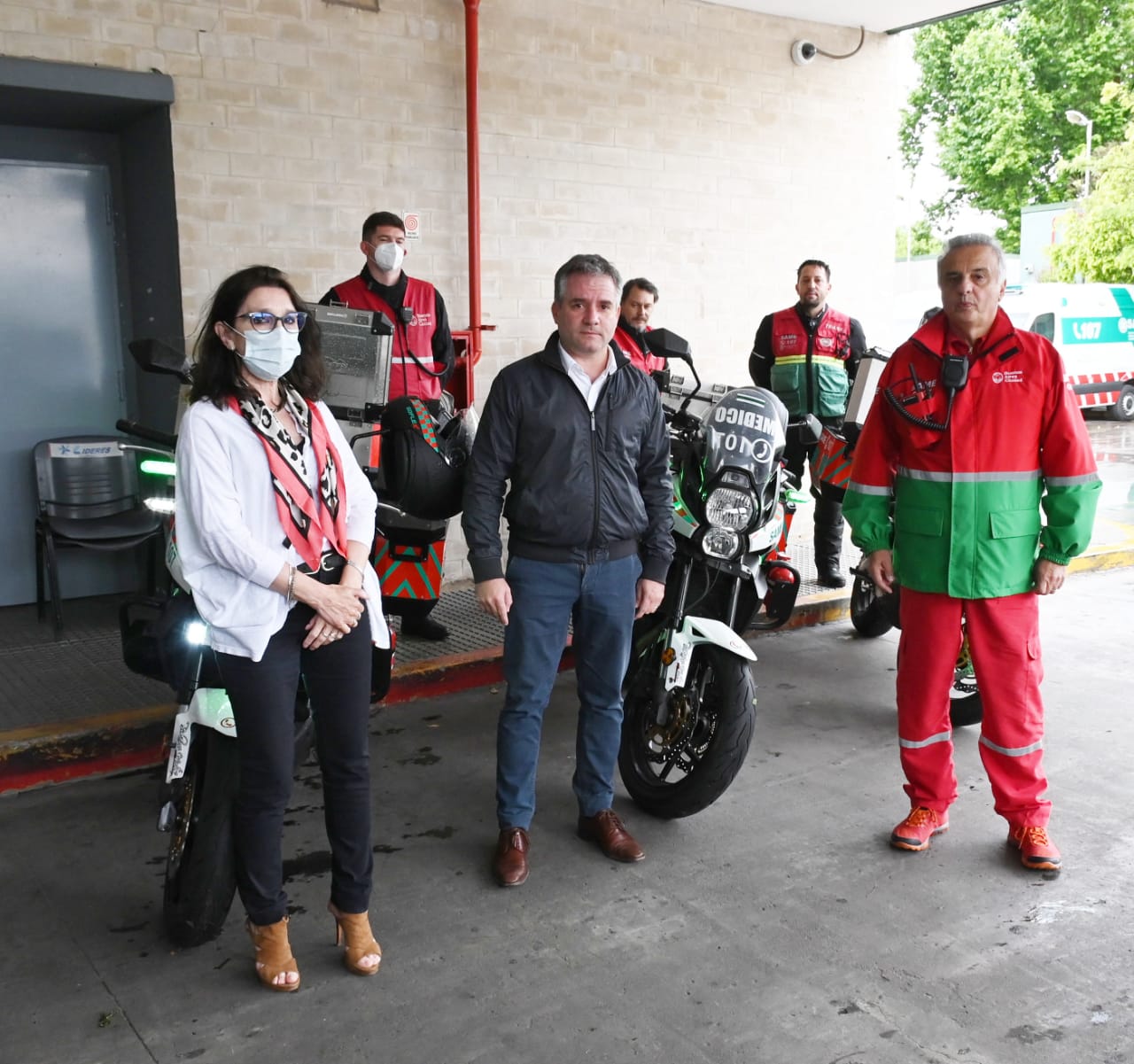 Presentan las motos de intervención rápida del SAME
