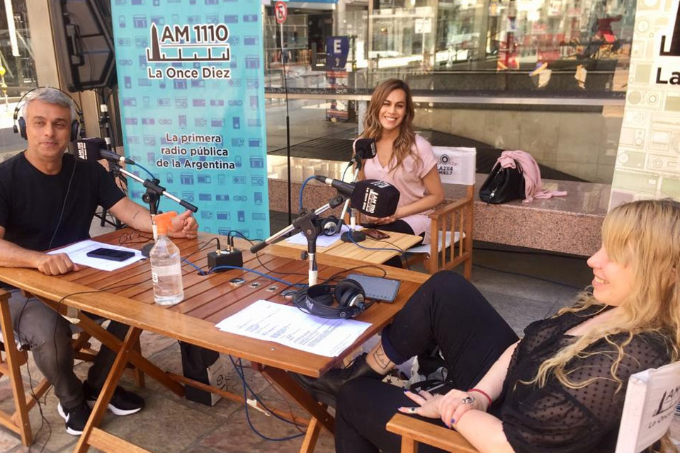 Transmitimos desde la plaza del Centro Cultural San Martín