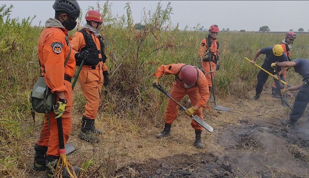 La Ciudad envió una comitiva para combatir los incendios en Corrientes