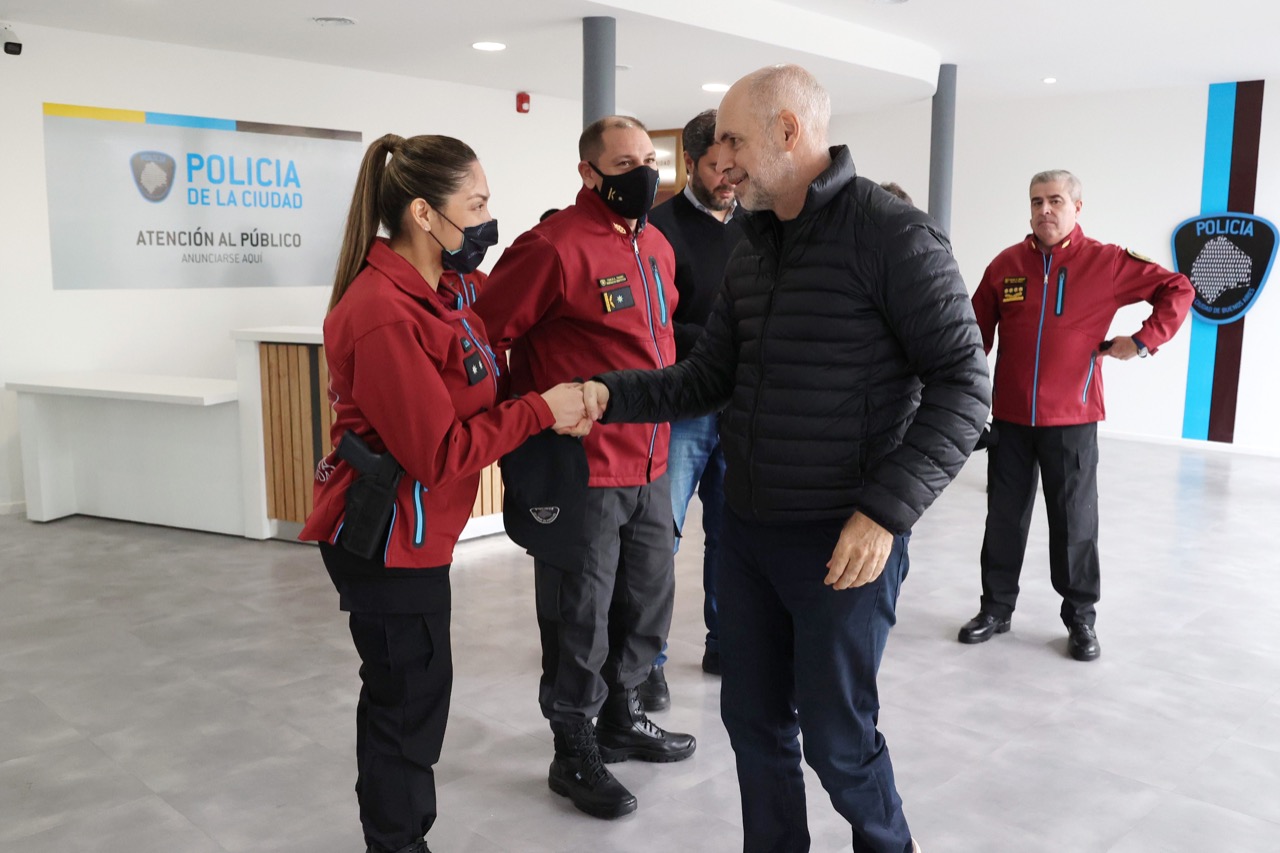 Rodríguez Larreta recorrió la sede de la nueva Comisaría Comunal 10