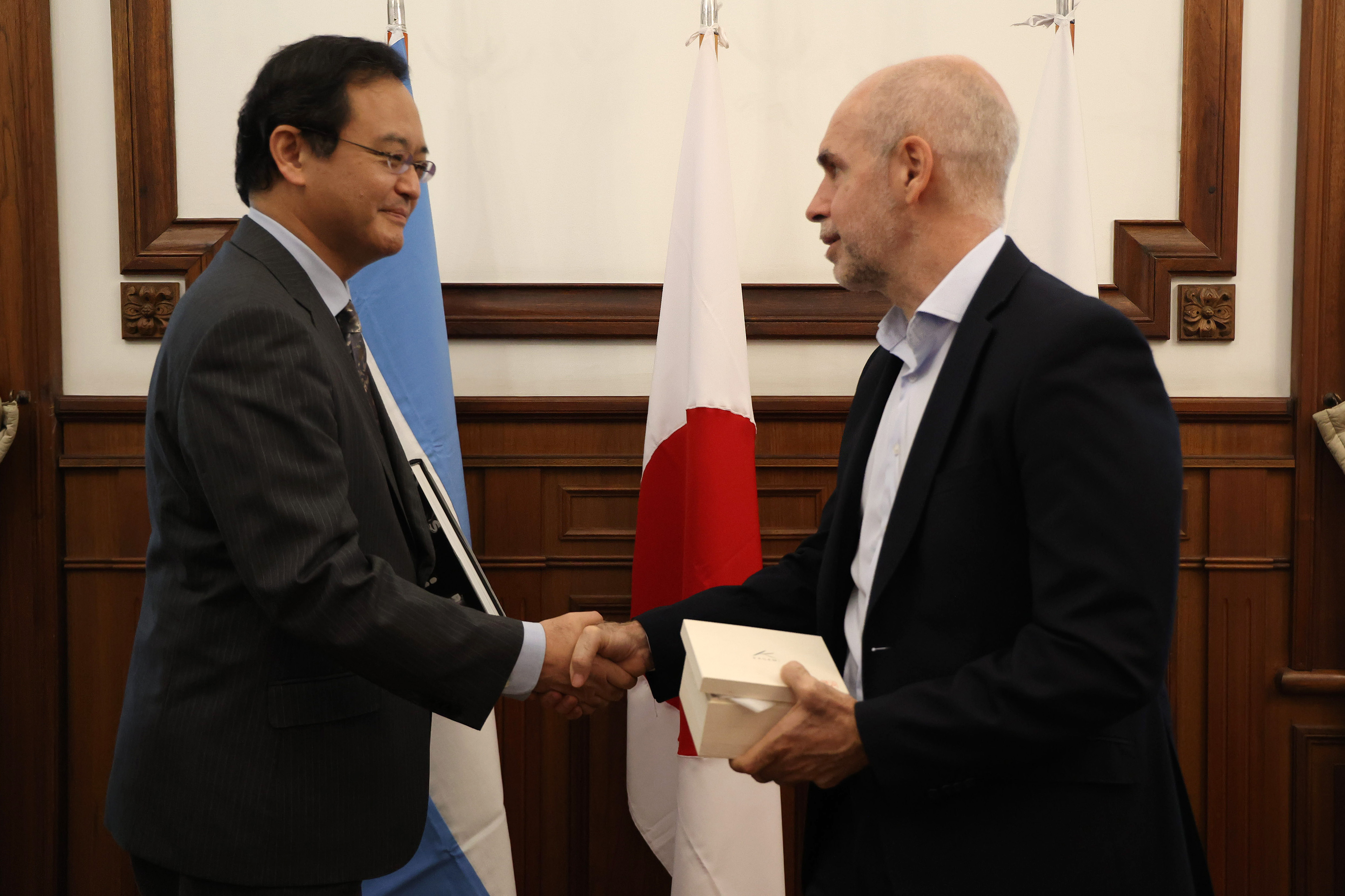 Rodríguez Larreta se reunió con el embajador de Japón