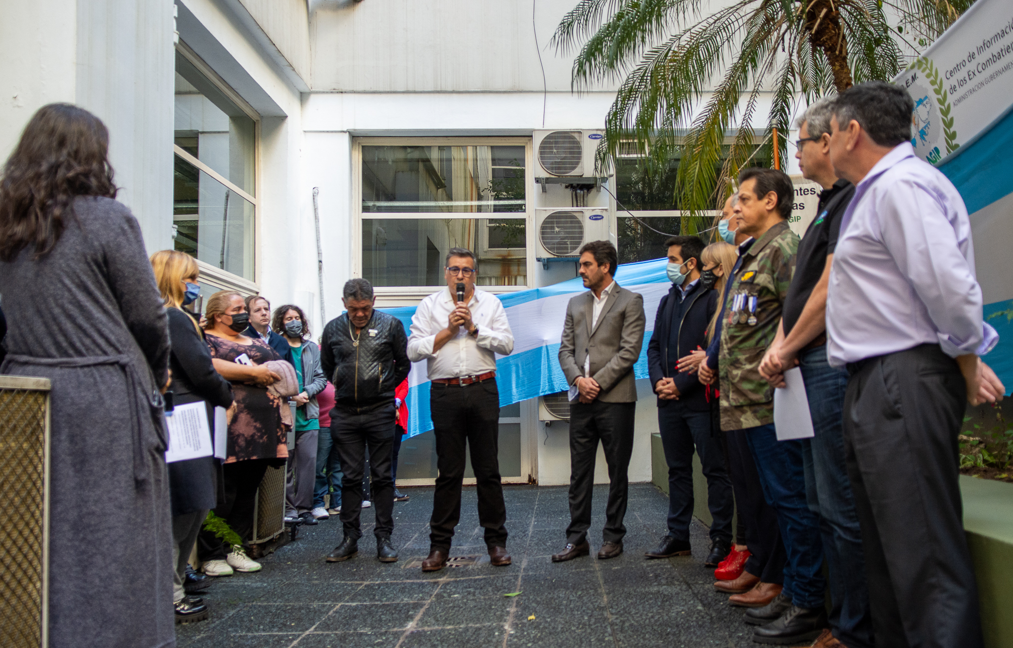 Acto homenaje a los Ex Combatientes de Malvinas en AGIP