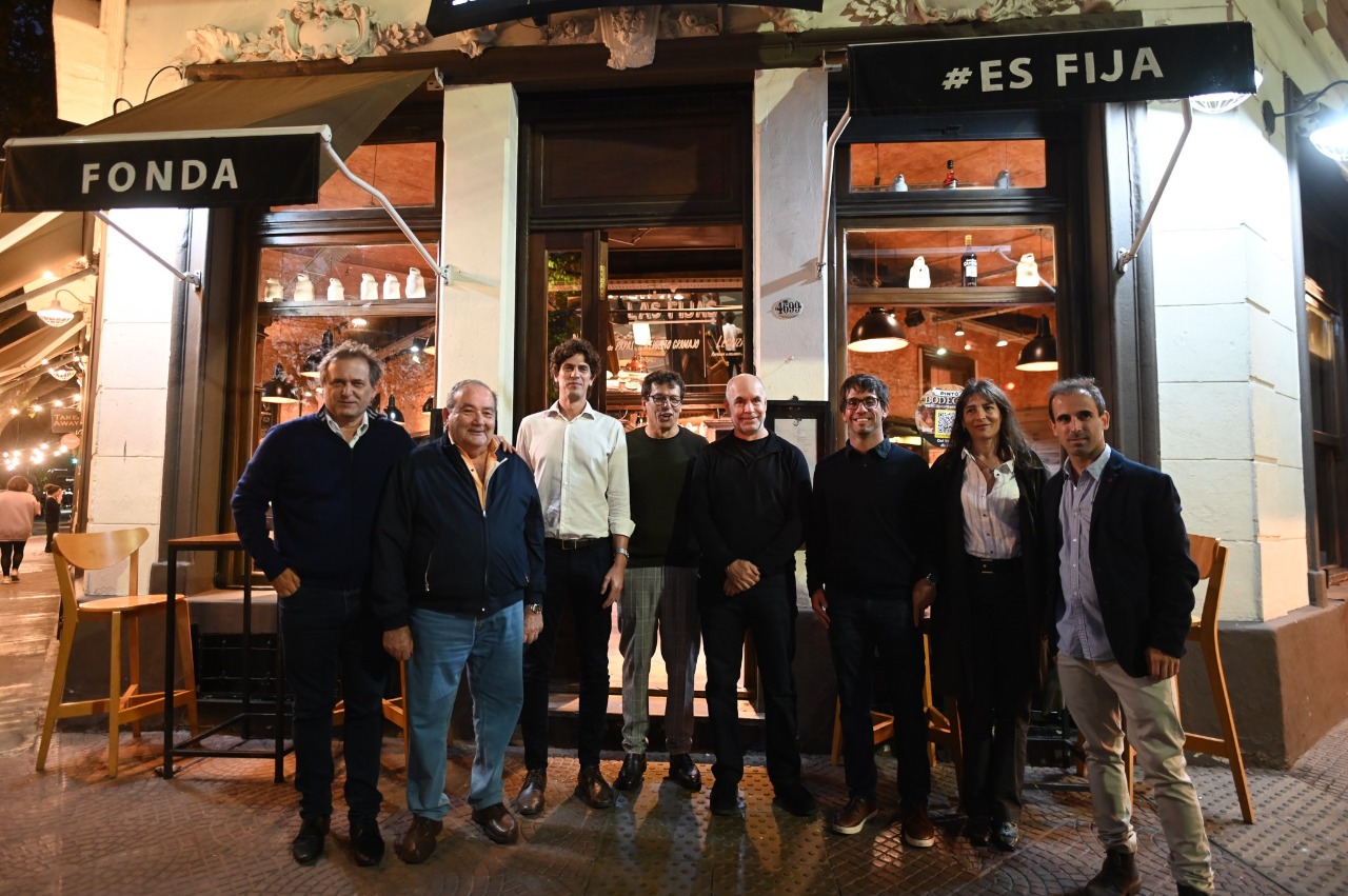 Rodríguez Larreta y Lousteau visitaron un restaurante en Palermo en el marco de “Pintó Bodegón” 