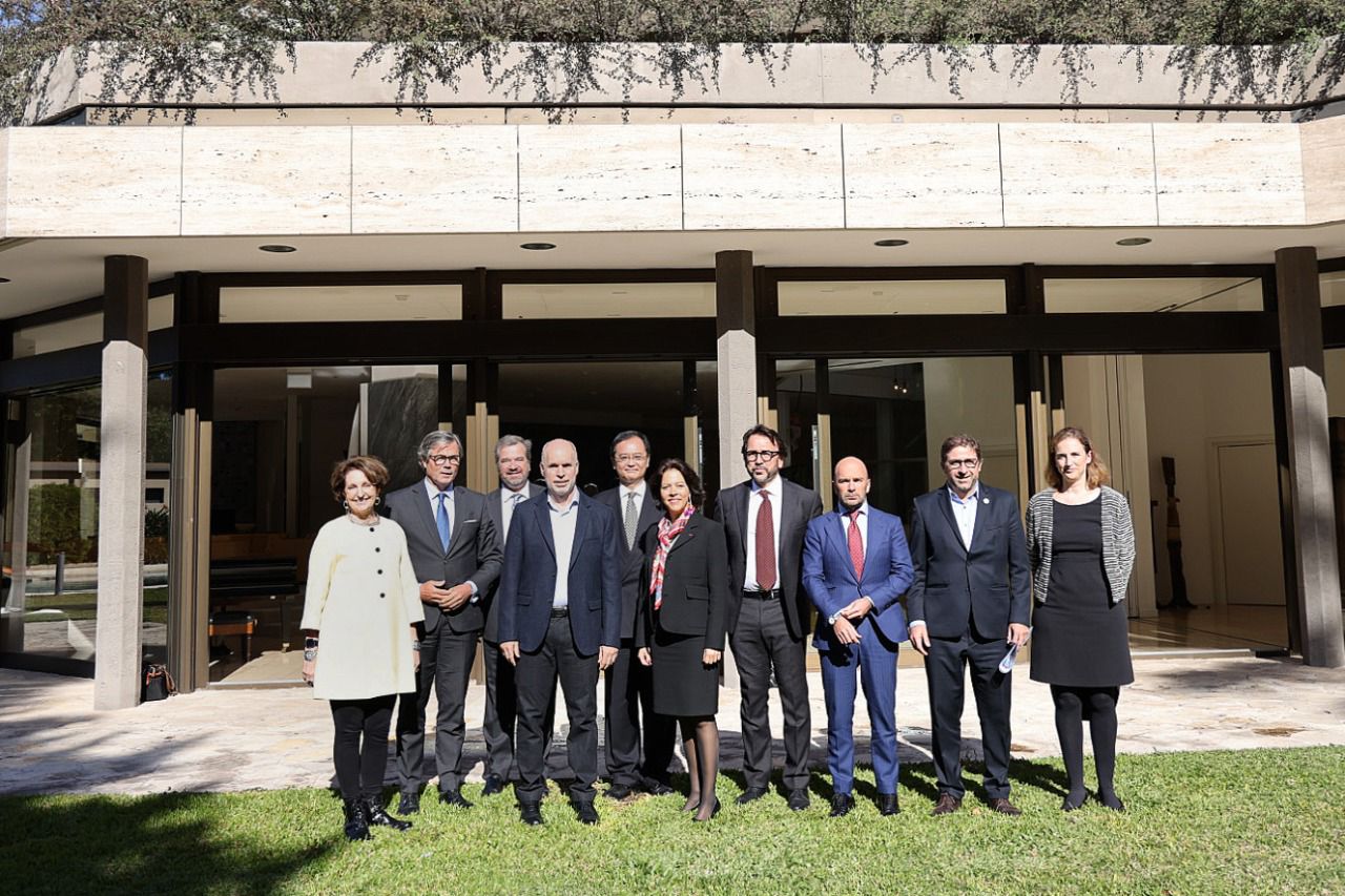 El Jefe de Gobierno junto a los embajadores del G7