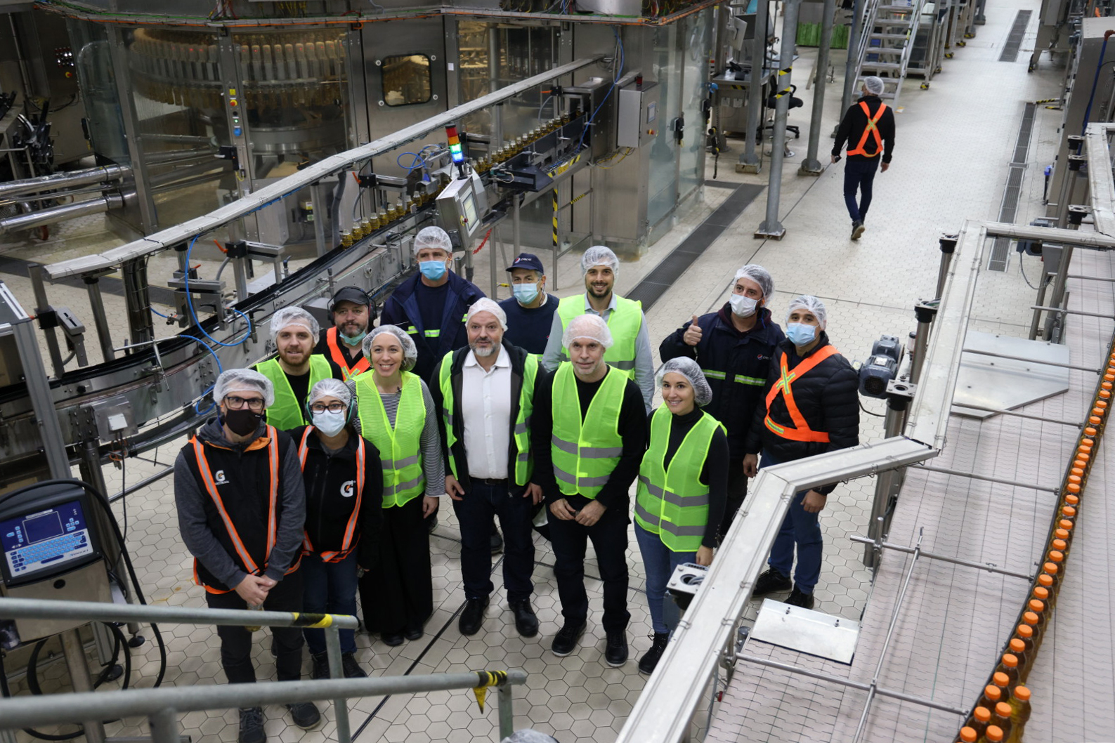 Rodríguez Larreta y Vidal recorrieron la planta de Pepsi en Pompeya