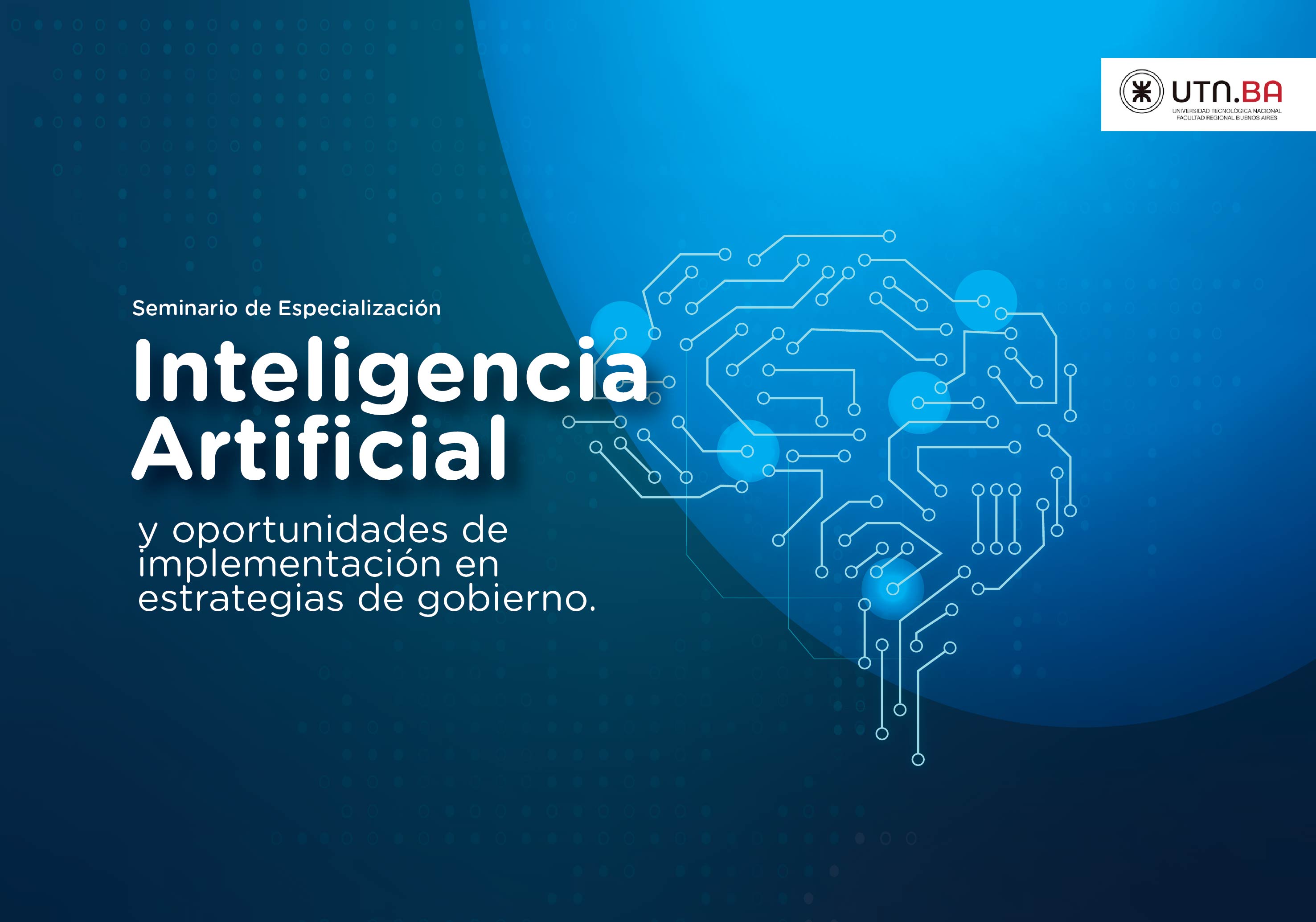 ¡Seminario imperdible! Inteligencia Artificial y oportunidades de implementación en estrategias de gobierno