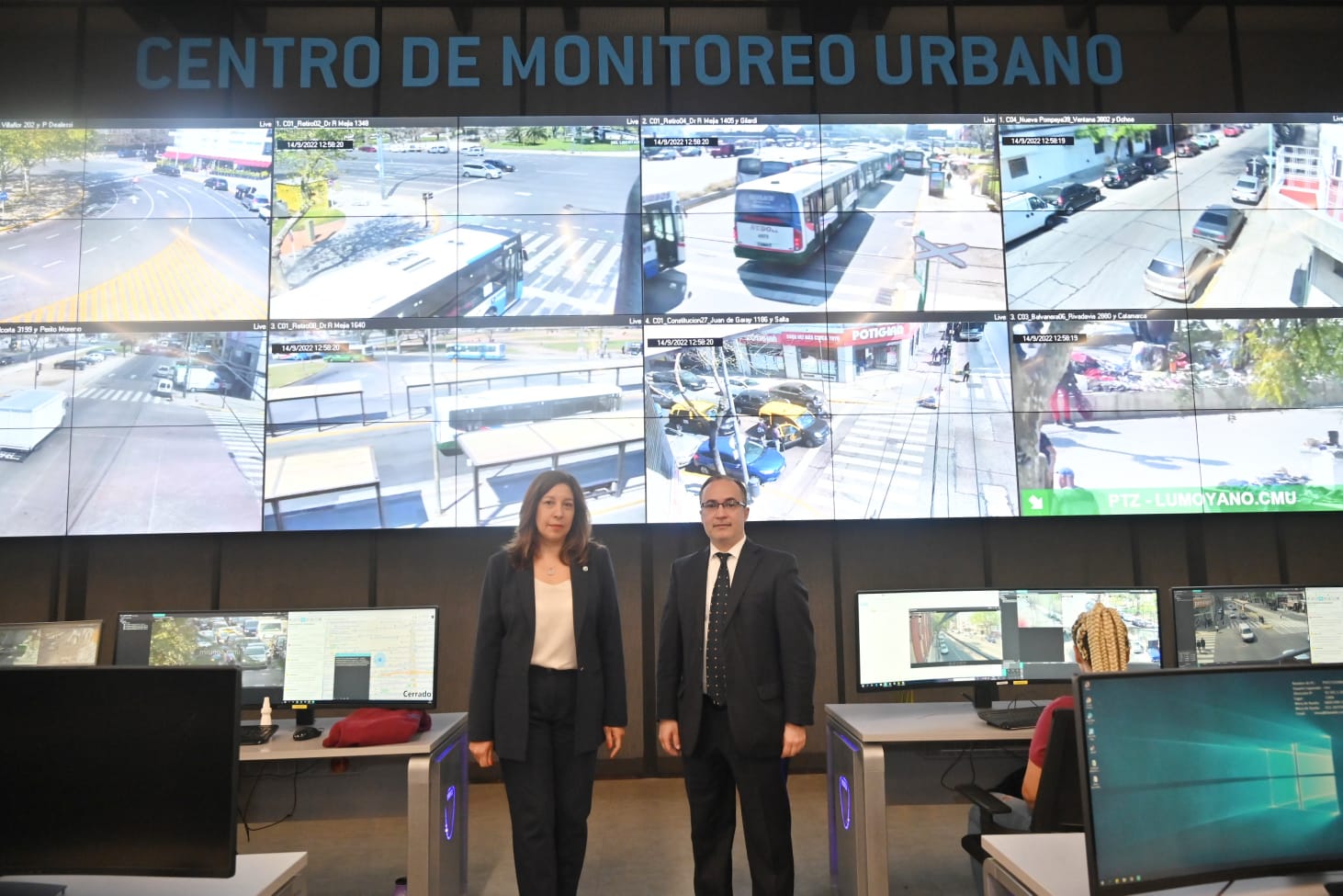 Visita de la gobernadora de Río Negro al Centro de Monitoreo de Chacarita