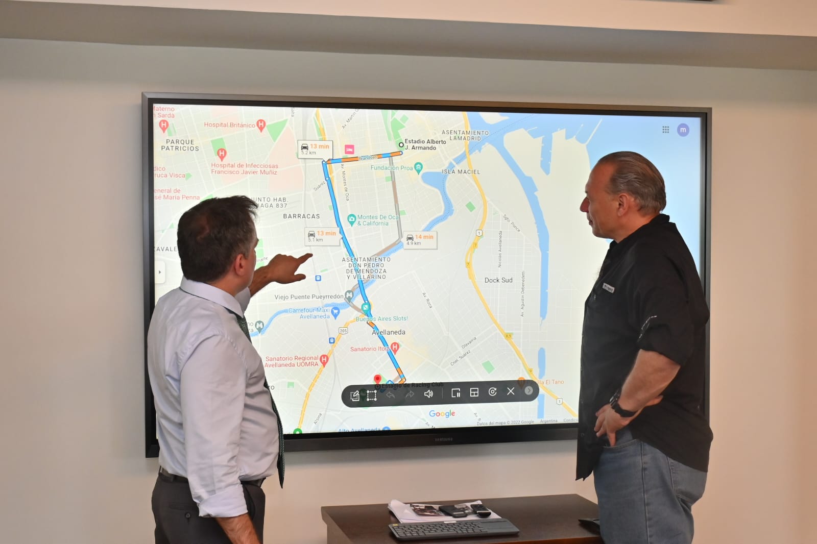 Ciudad y Provincia coordinaron el Operativo de Seguridad para la definición de la Liga Profesional de Fútbol