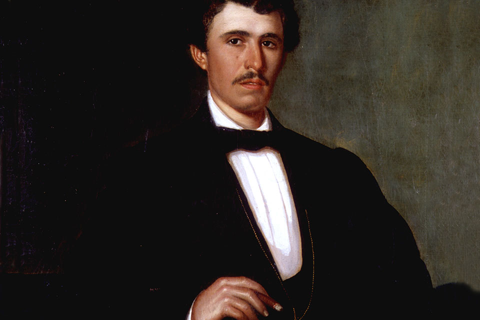 Retrato de hombre con cigarro