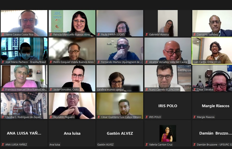 Primer encuentro sincrónico del curso que organizan CIDEU y CGLU