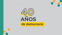 panel 40 años de democracia