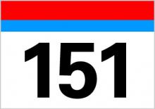 Bandera de colectivo 151