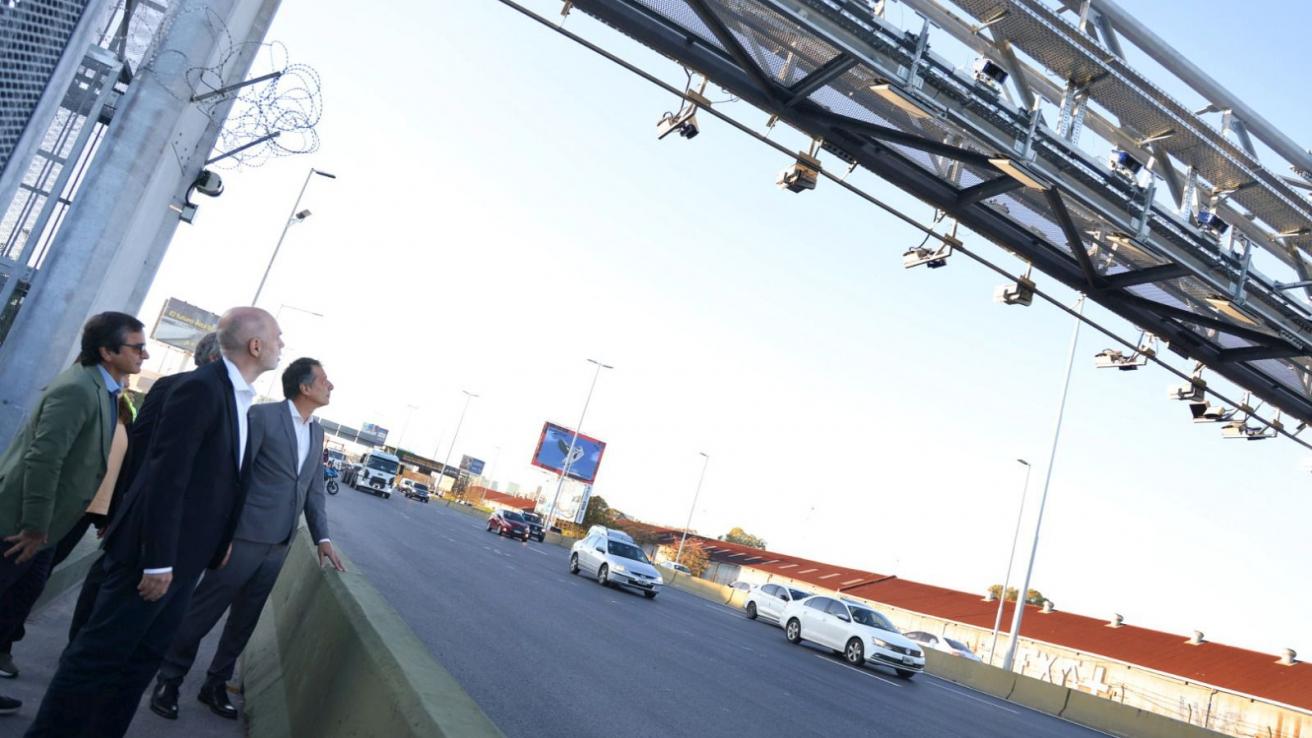 Rodríguez Larreta en la autopista inteligente