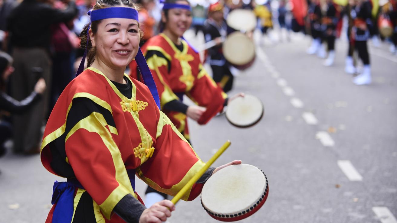 Al ritmo del taiko la Ciudad celebró Japón