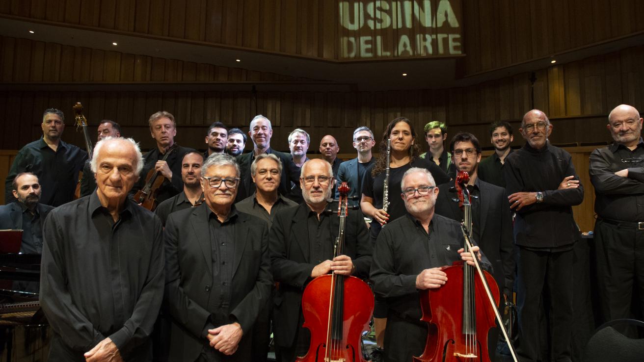Musicos de la Orquesta del Tango de Bs As en la Usina del Arte