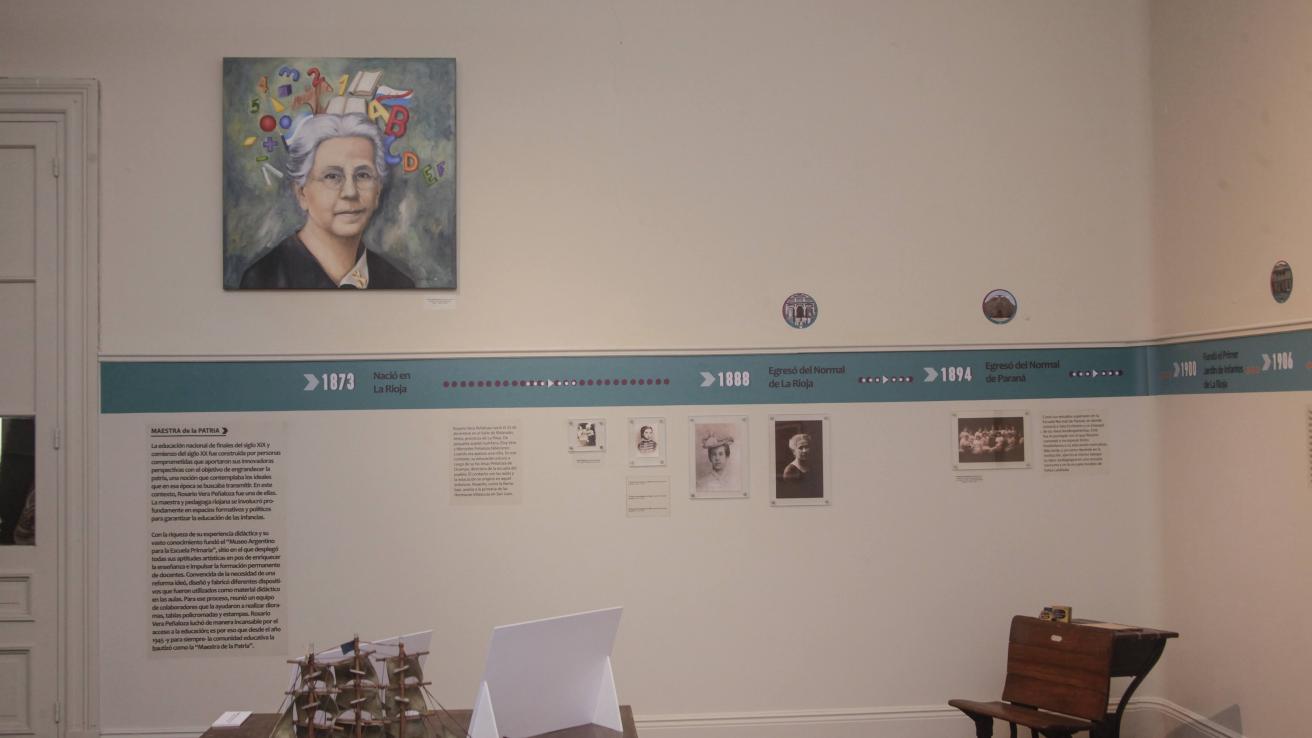 Inauguración de la Sala «Rosario Vera Peñaloza» en el Museo Bernasconi