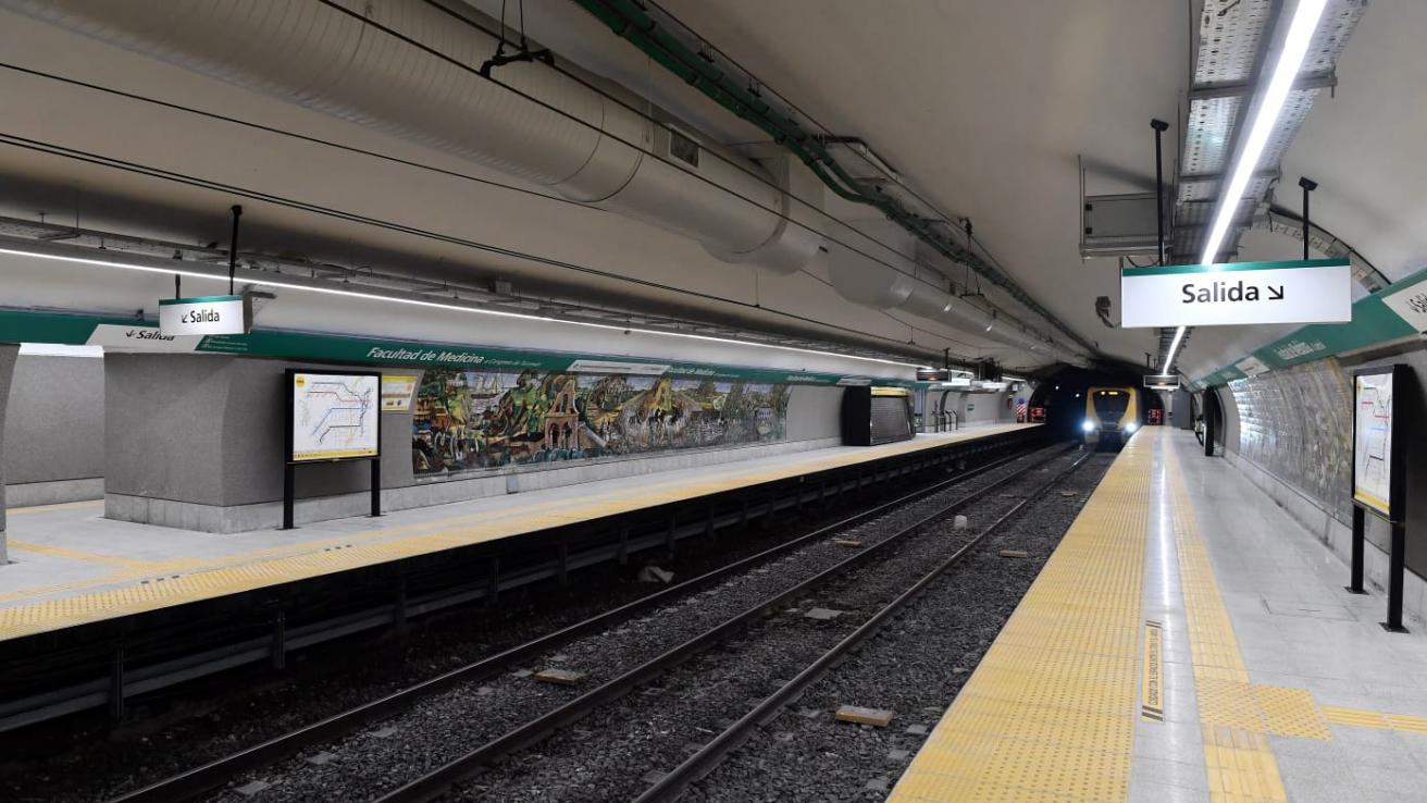 Reabrió la estación Facultad de Medicina de la Línea D