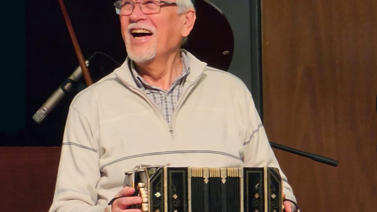 El bandoneonista Walter Ríos