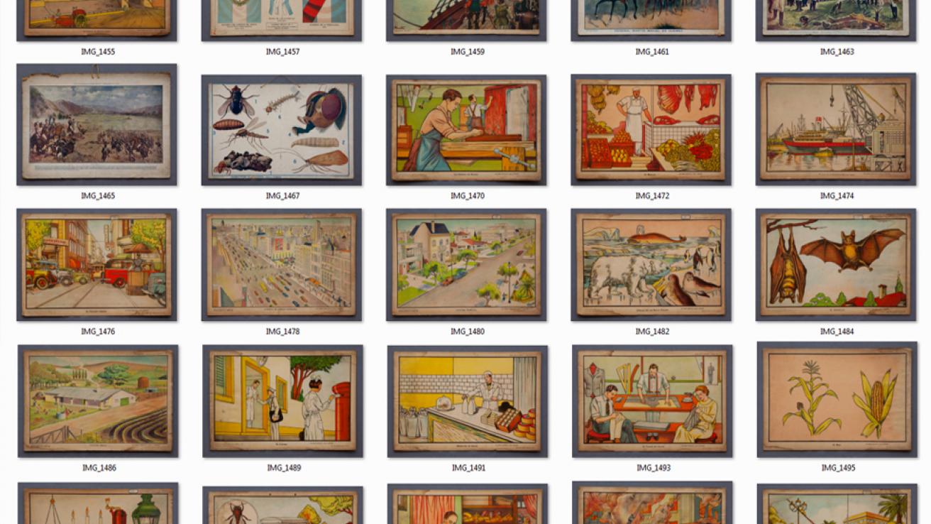 Digitalización de la serie láminas escolares 