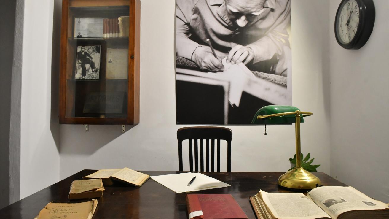 Escritorio donde trabajaba Borges