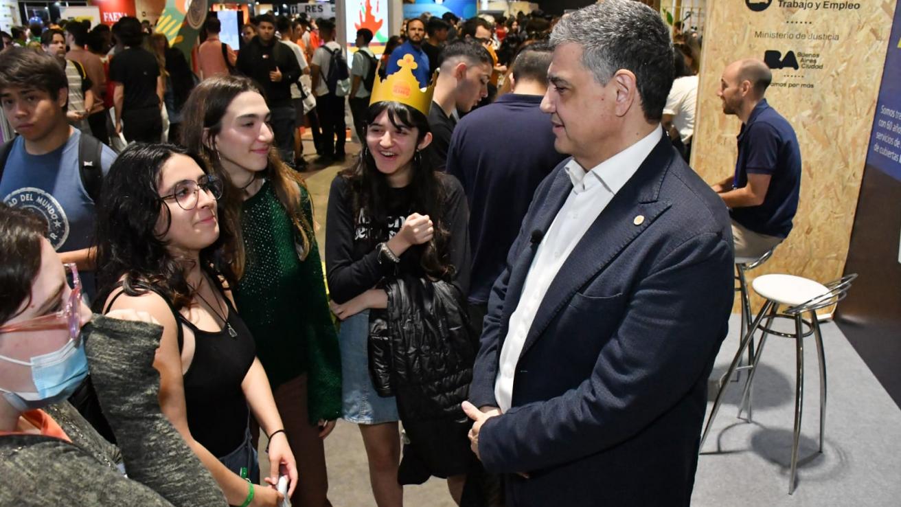 Jorge Macri, en Expo Empleo BA