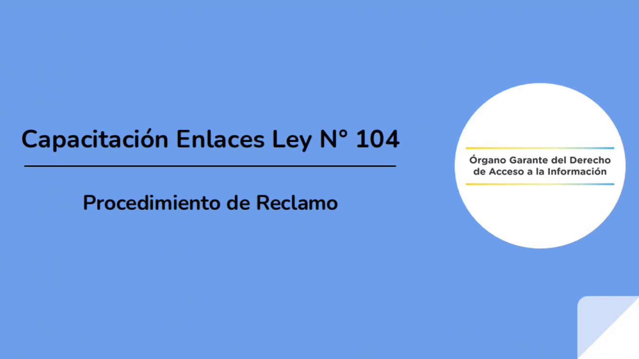 Presentación Capacitación Enlaces 104